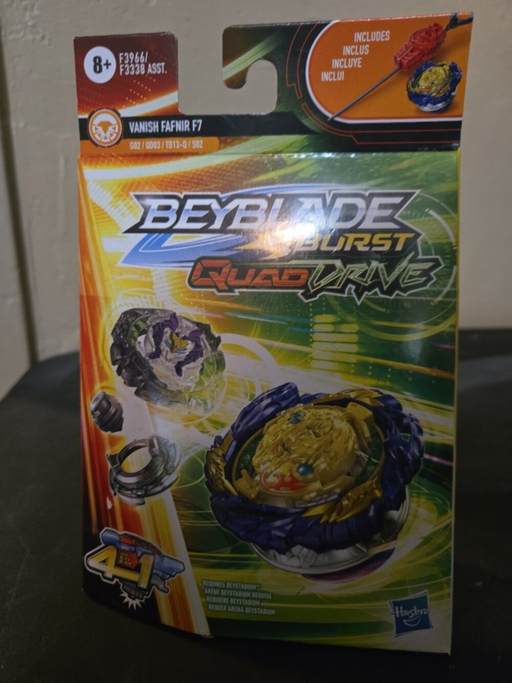 Beyblade Burst Quad Drive Vanish Fafnir F7, 4 in 1 Ways to Play
